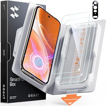 SMARTDEVIL Screen Protector for Google Pixel 9 Pro XL 3 Pack + Camera Lens Protector, HD Tempered Glass, Fingerprint Unlock Friendly, 9H Military-Grade Protection, Scratch & Drop Resistant