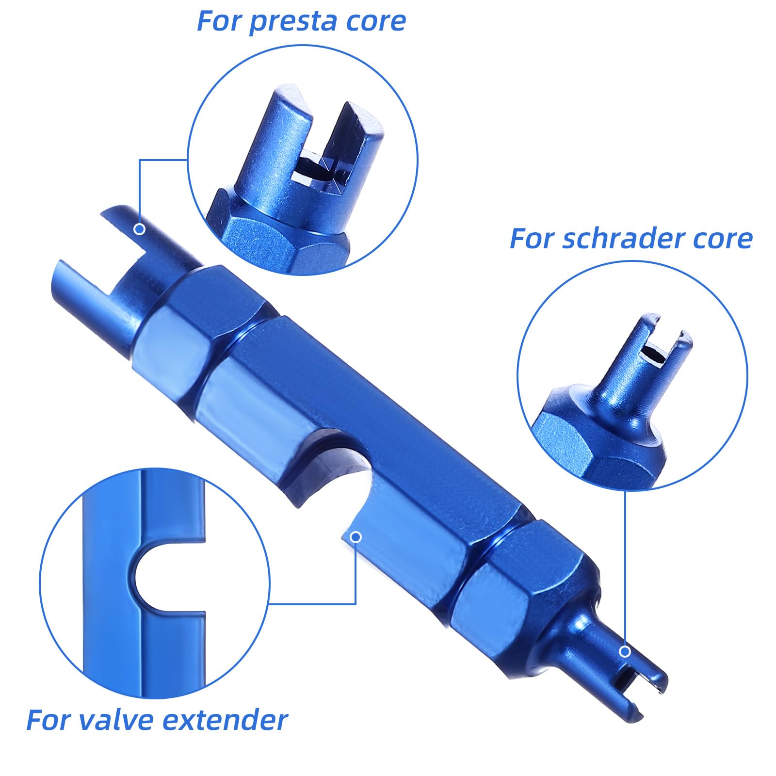 Fahrradventil-Adapter Für Französische Ventile - Kompatibel Mit Presta & Schrader