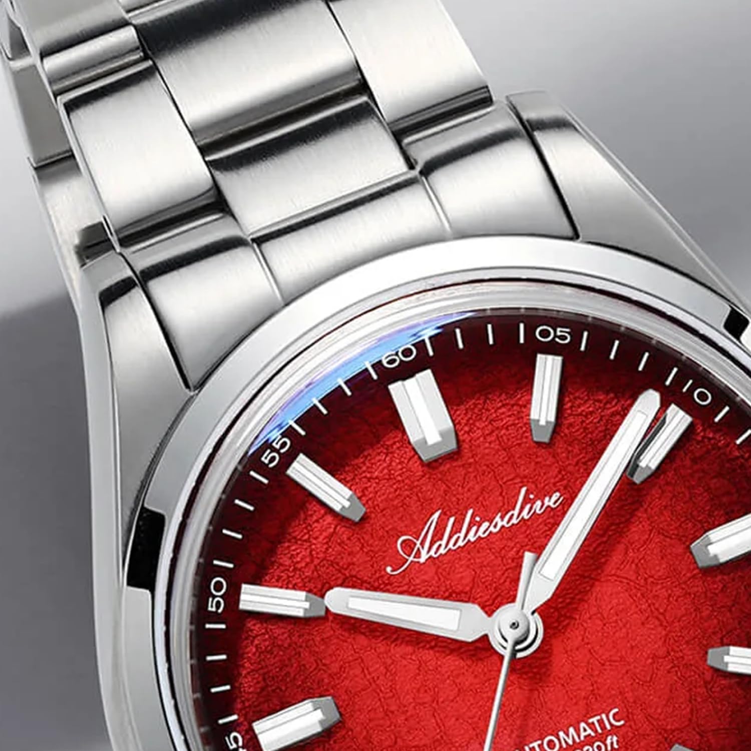 ADDIESDIVE AD2091 39 MM Orologio meccanico da uomo, movimento automatico NH35A, cristallo zaffiro, bracciale in acciaio inossidabile, orologio subacqueo 100M