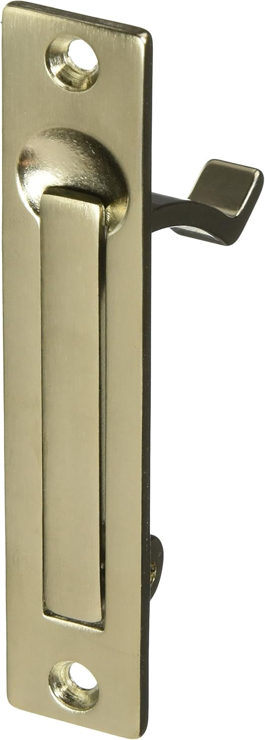 Baldwin 0465.060 Edge Pull, Satin Brass and Brown