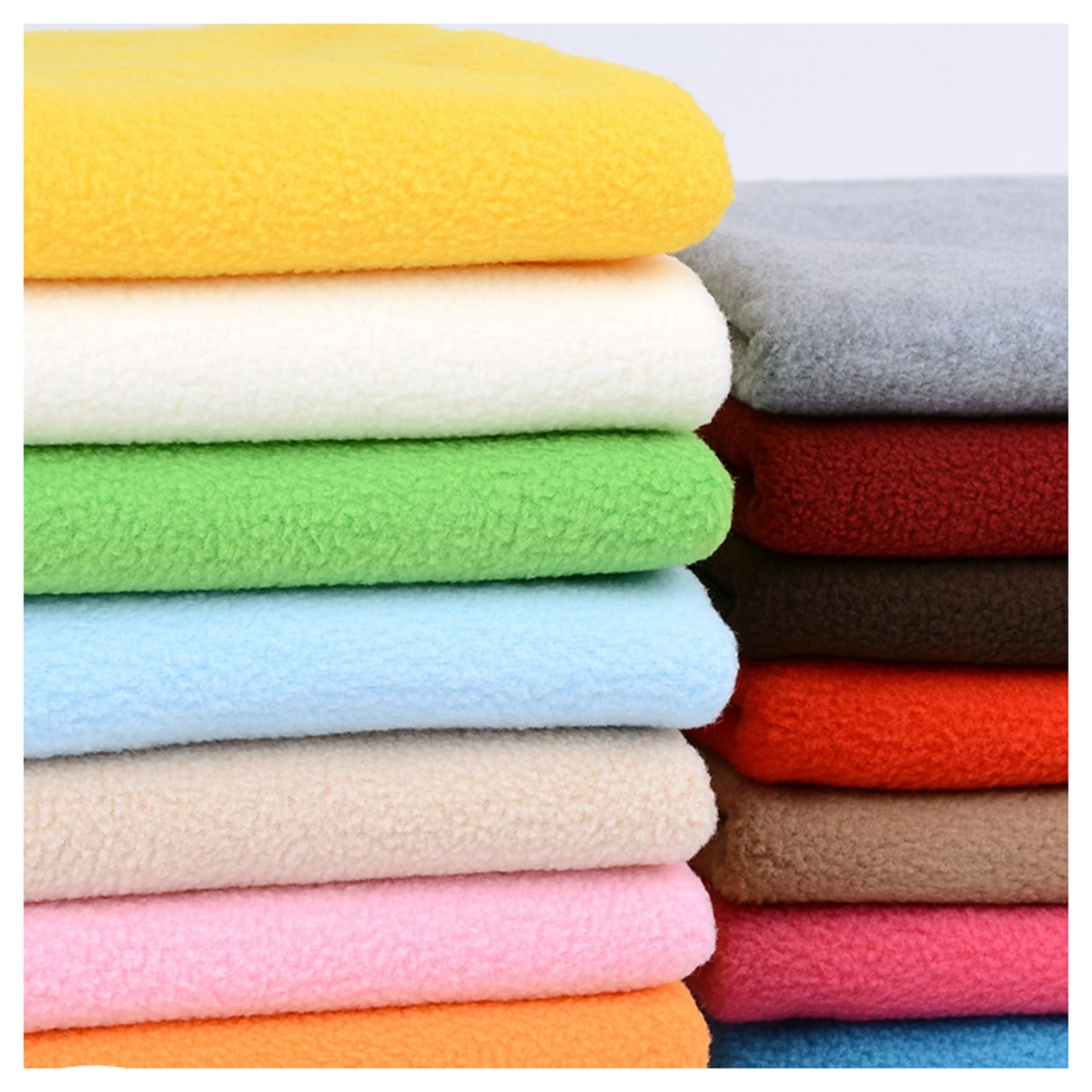 Solid Color Faux Fleece Fabric by The Metre, Anti Pill Polar Polyester Material for Sewing Blankets Pet Bedding Hoodies Throws Costume Design Hobbyists, 50x160cm, Fixed Width 160cm (Color : Rose)