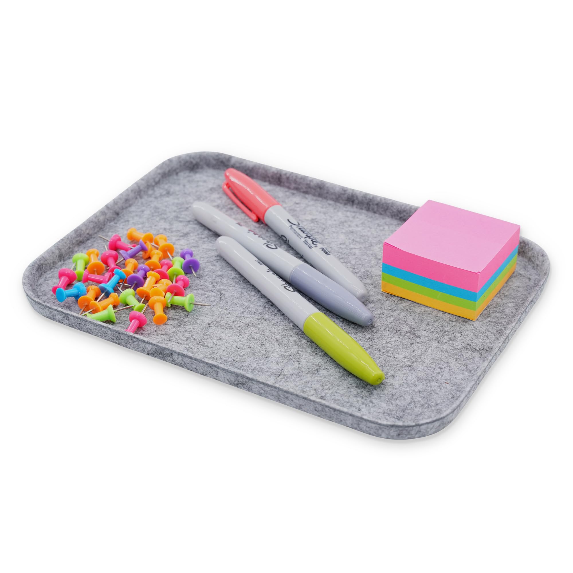 Welaxy Gray Felt Tray Lid for Storage Bin Drawer Organizer Catchall Holder