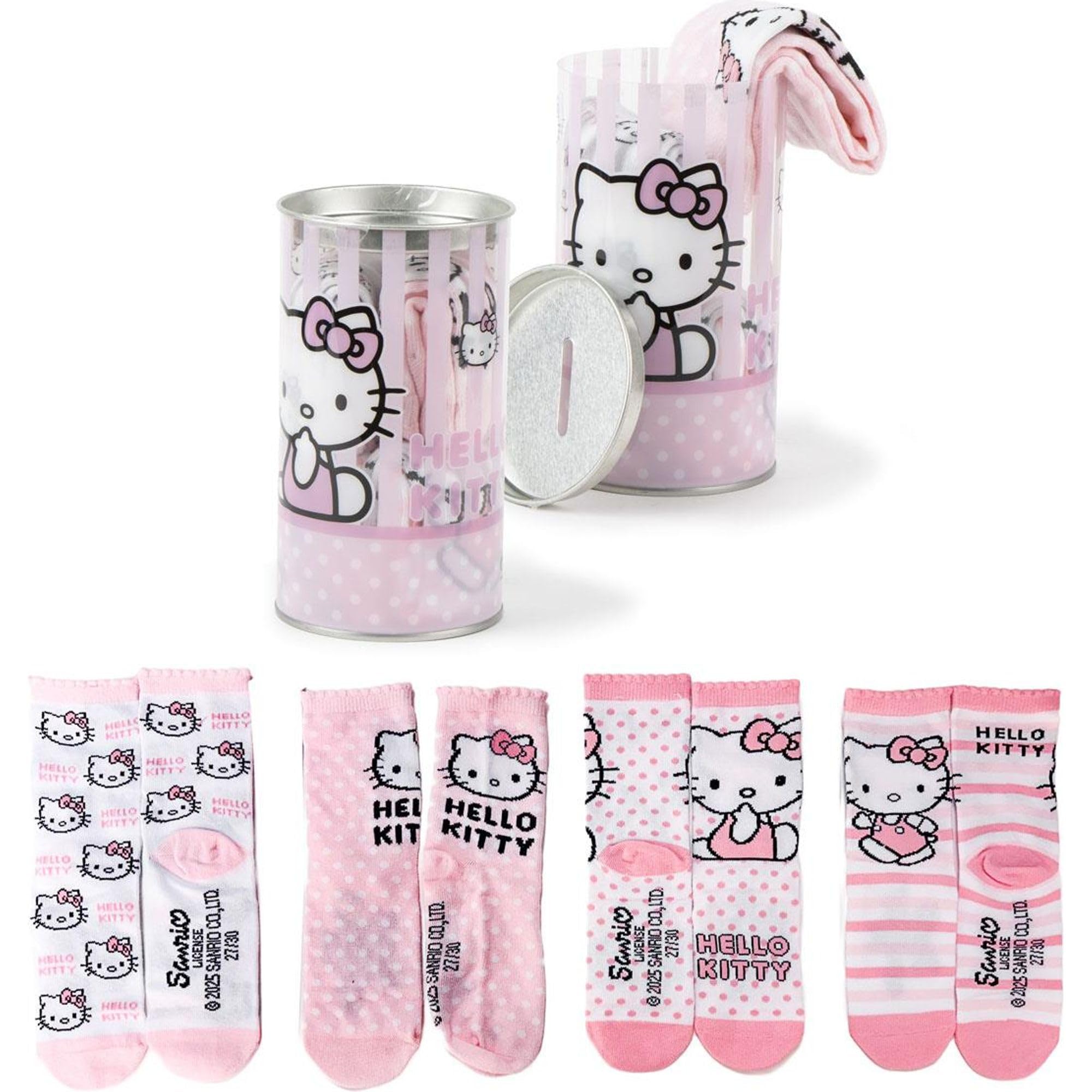 CERDÁ LIFE'S LITTLE MOMENTS Hello Kitty skarpetki dziecięce unisex 4 sztuki, Hello Kitty, 35-38