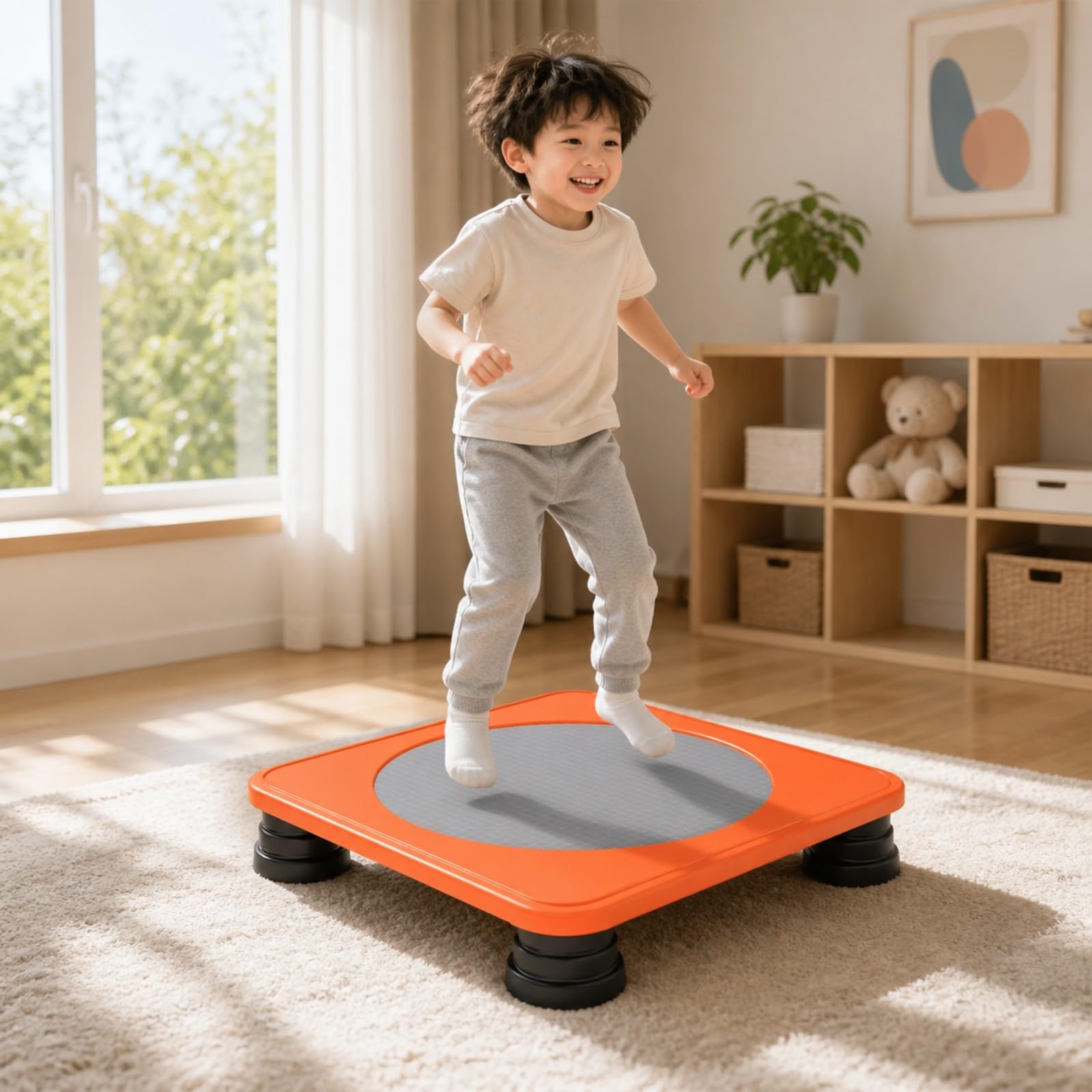 Cama Elástica Infantil Seguro Brincolín, Gris