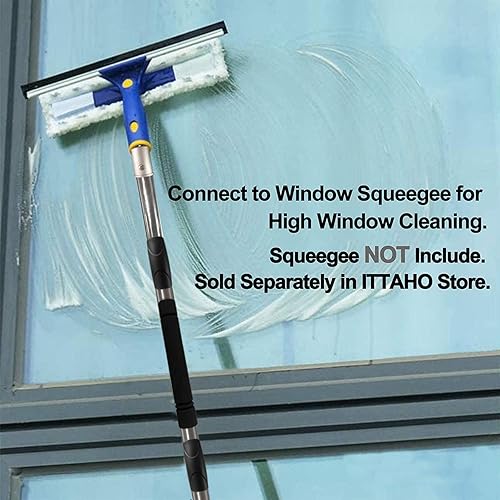 Miniatura 6 de Frebuta Poste de extensión telescópico de 2 pies a 12 pies, varilla telescópica multiuso cepillo y poste de araña para exteriores, rodillo de