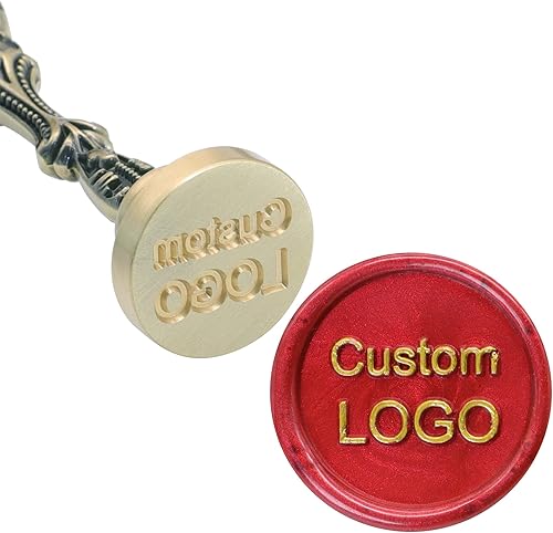 Miniatura 2 de SWANGSA Kit de sellos de cera personalizados, sello de sellado personalizado con 200 cuentas de cera de sellado para invitaciones de fiesta de boda,