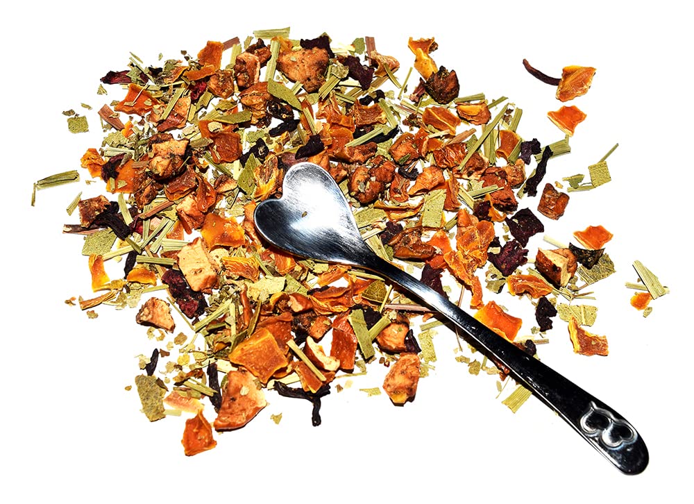 Orange Fruit Tea, orange and carrot are an optical reminder of the citrus flavor of this perfect composition, Loose Leaf Tea - 8oz
