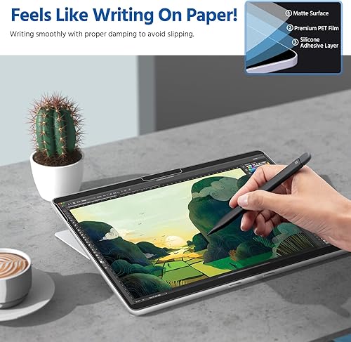 Miniatura 7 de MoKo Funda con 2 protectores de pantalla mate para Microsoft Surface Pro 111098X 13 pulgadas 2022 - Funda protectora resistente todo en uno