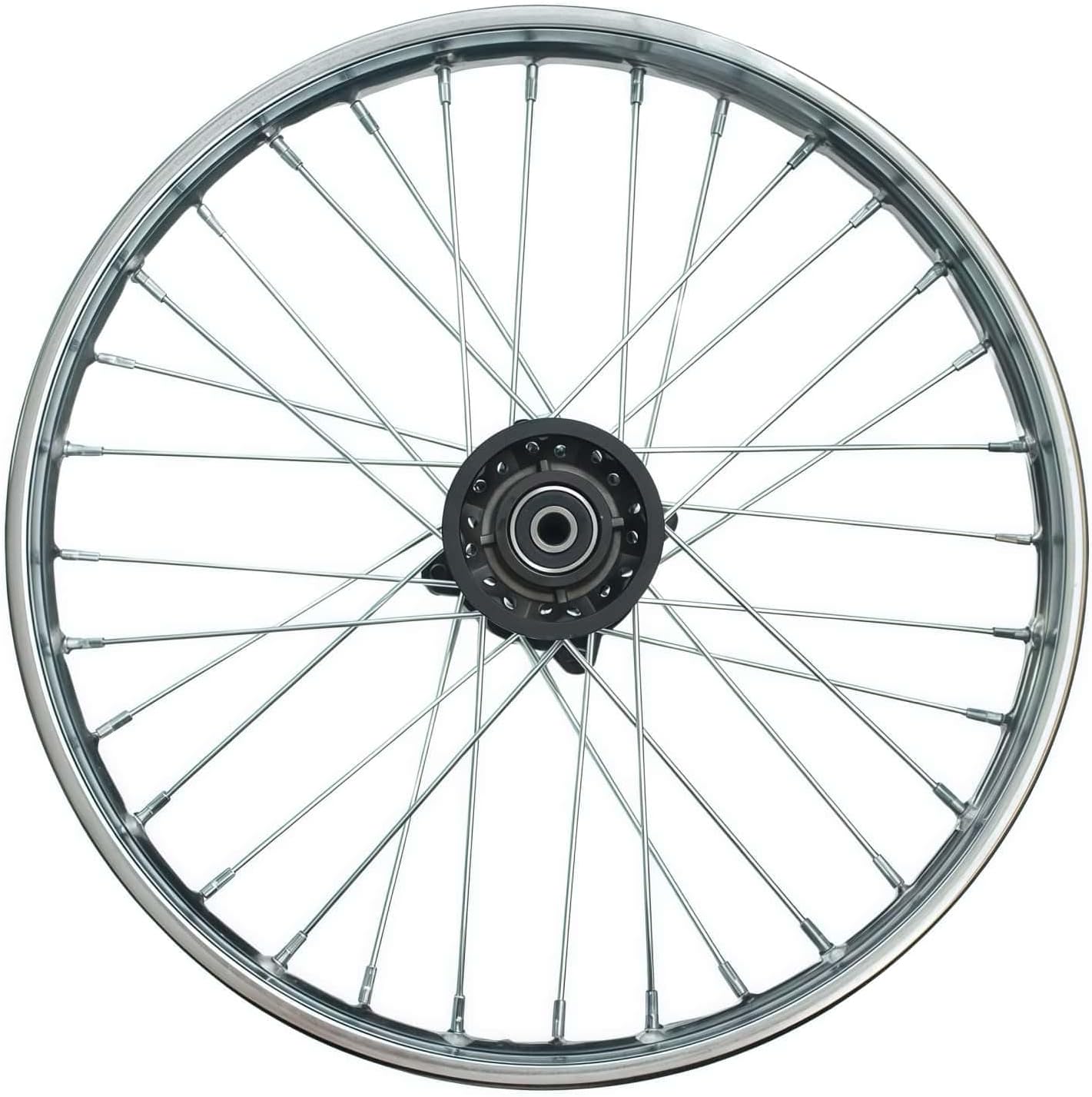 Wheel Rim Hub Compatible for 70CC 90CC 110CC 125CC 140CC 150CC 160CC Off Road Motocross Pit Dirt Rocket Bike (Silver, 70/100-17" 15mm)