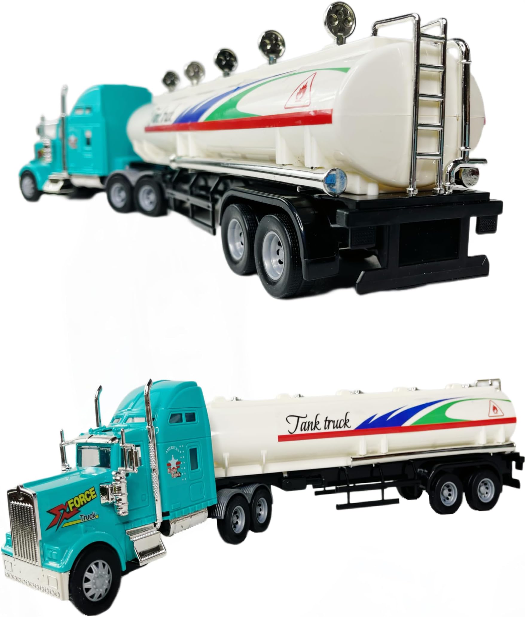 Big Daddy Friction Powered Transport Tanker Truck Toy Vehicle - Sleek Slim Design