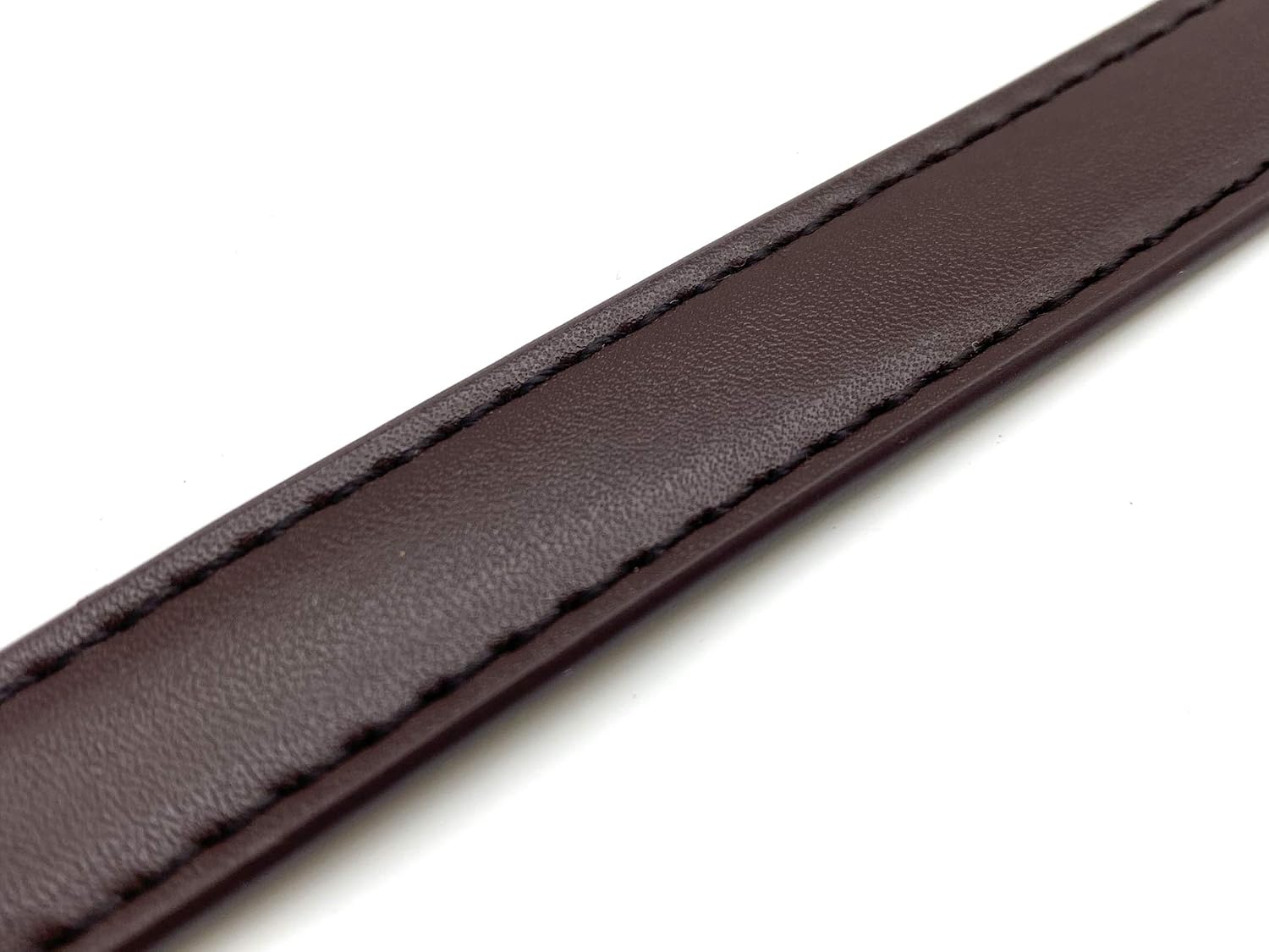 3dancraftit Genuine Leather Handbag Purse Strap Handles with Clip for Purse Bag Making Replacement 24" / 61.5cm Dark Brown T100C