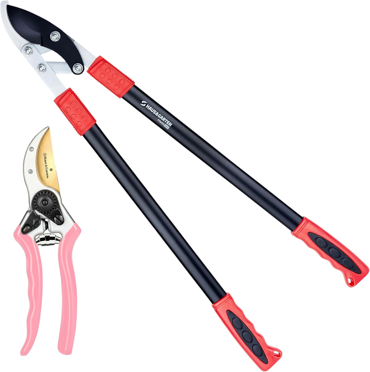Haus & Garten ClassicPRO Bypass Pruning Shears and PowerPRO Bypass Loppers Bundle