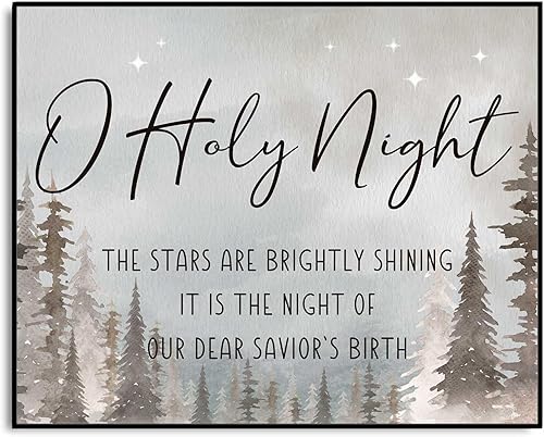 Miniatura 1 de Christmas Decoration, Holy Night Wall Decor, Christmas Wall Art, Christmas Mantel Decor, Farmhouse Christmas, Christmas Night Decor, Holy Night