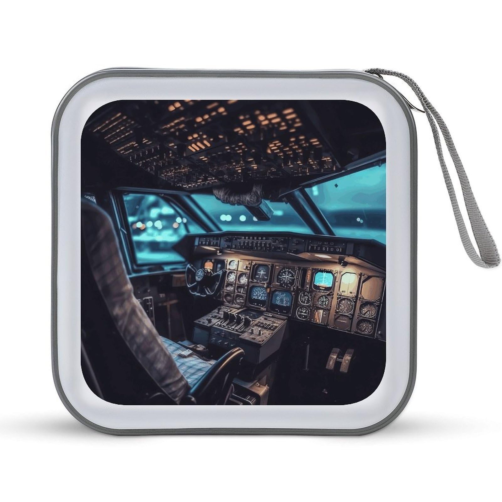 VstaDank - 40 Pack Airplane CD Case DVD Holder Laptop Cargo Holder Large Wallet Storage for Plastic Discs Hard Drive DVD Case Large Capacity
