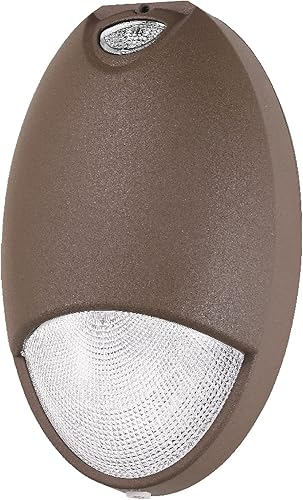 OSTEK Paquete de luces LED de pared de emergencia de 12 W con sensor de fotocélula de respaldo de batería, paquete de pared LED IP65, accesorios de