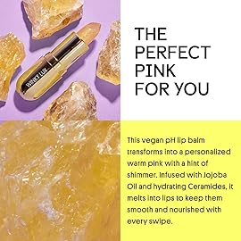 Winky Lux Citrine Glimmer Balm - Nourishing pH Lip Balm with Color Changing Golden Pink Tint, Hydrating Ceramides Soften Lips, Coconut Scent