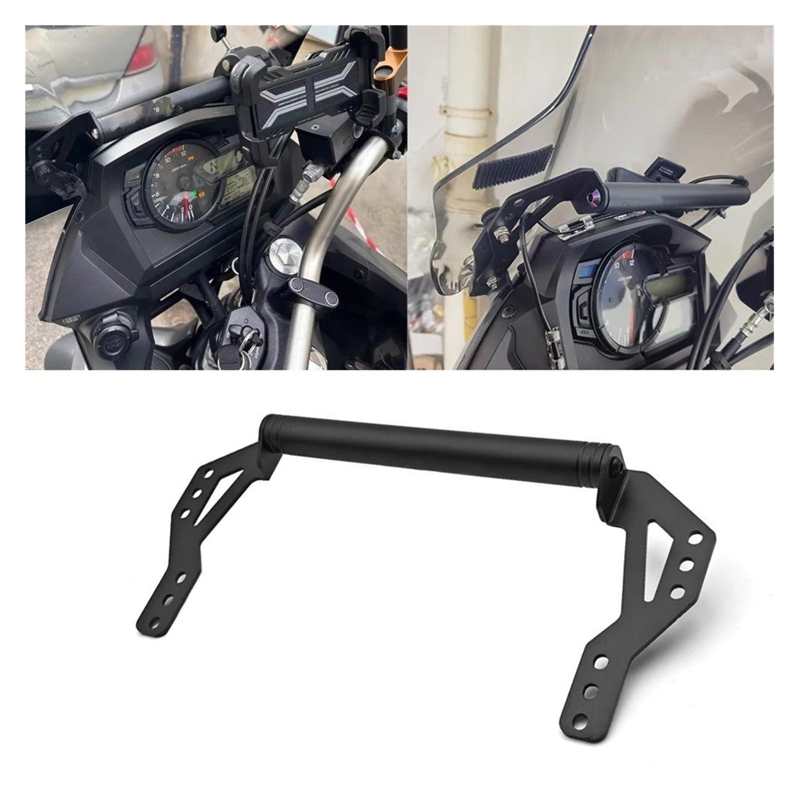 Navi Halterung Für Vstrom DL650 Telefon Halterung Für Suzuki V Für Strom DL1000 DL 650 2014-2019 Navigation Windschutzscheibe GPS Telefon Halter Aluminium