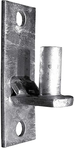 Miniatura 9 de Bisagra de poste de puerta de valla de enlace de cadena de 2-3/8 pulgadas, uso para poste/tubería de 2-3/8 pulgadas de diámetro exterior, bisagra