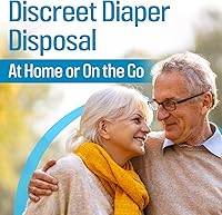 Vista 2 de Impresa Bolsas extra grandes para eliminar pañales para adultos, paquete de 75 unidades, aptas para FSA/HSA, a prueba de olores y fugas, resistentes