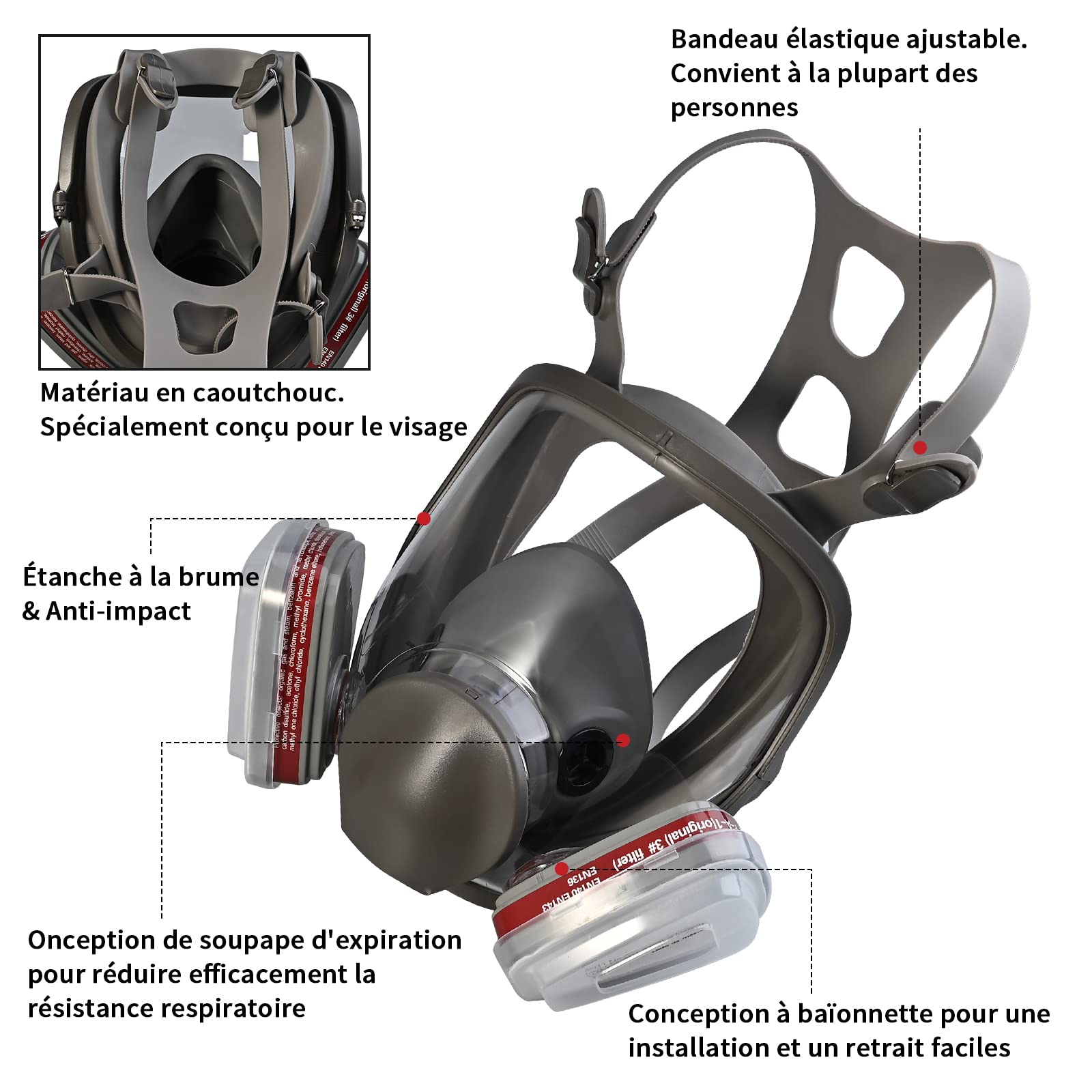Faburo Protection Respiratoire Réutilisable