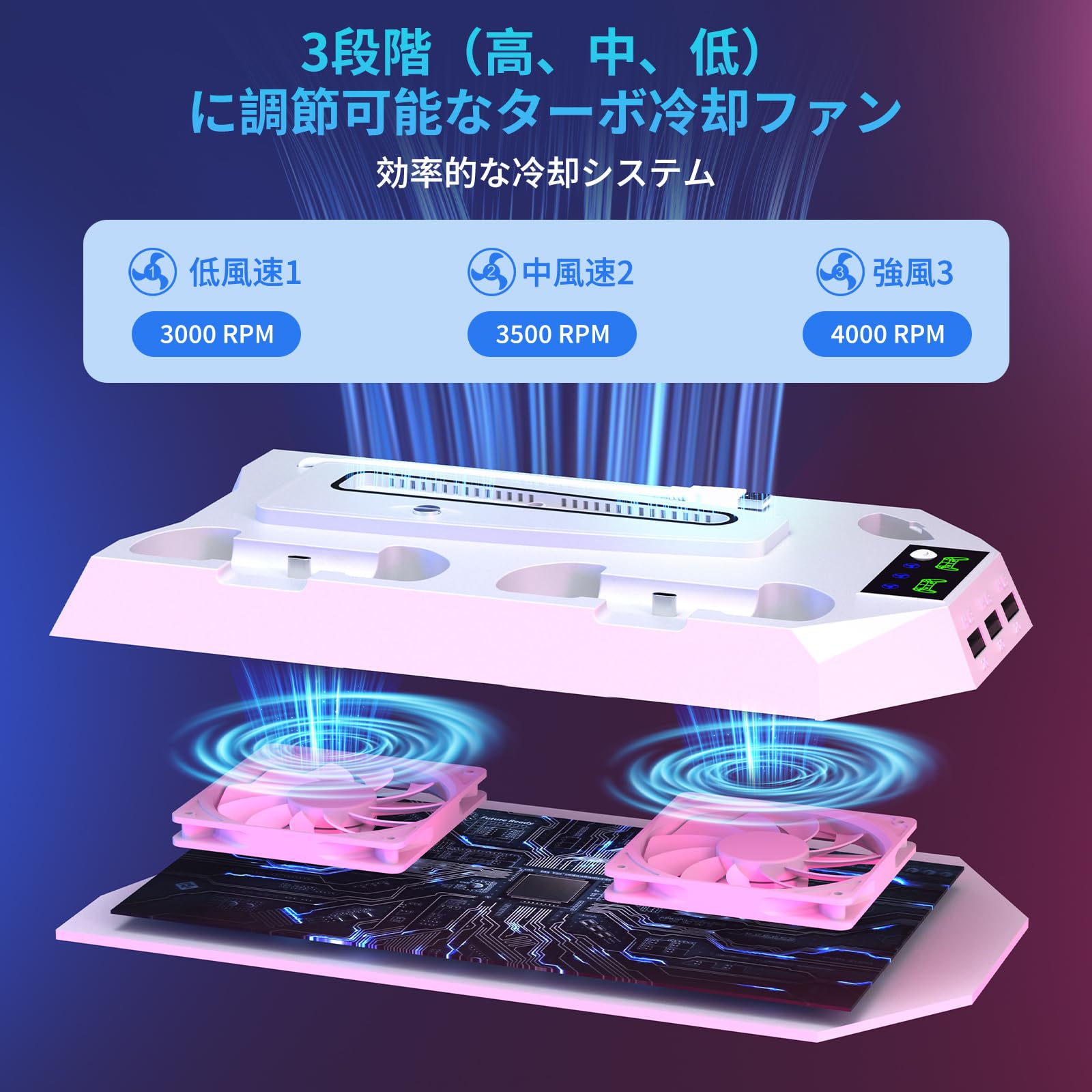 Amazon.co.jp: PS5 Pro/PS5/PS5 Slim対応 縦置きスタンド 【冷却ファン