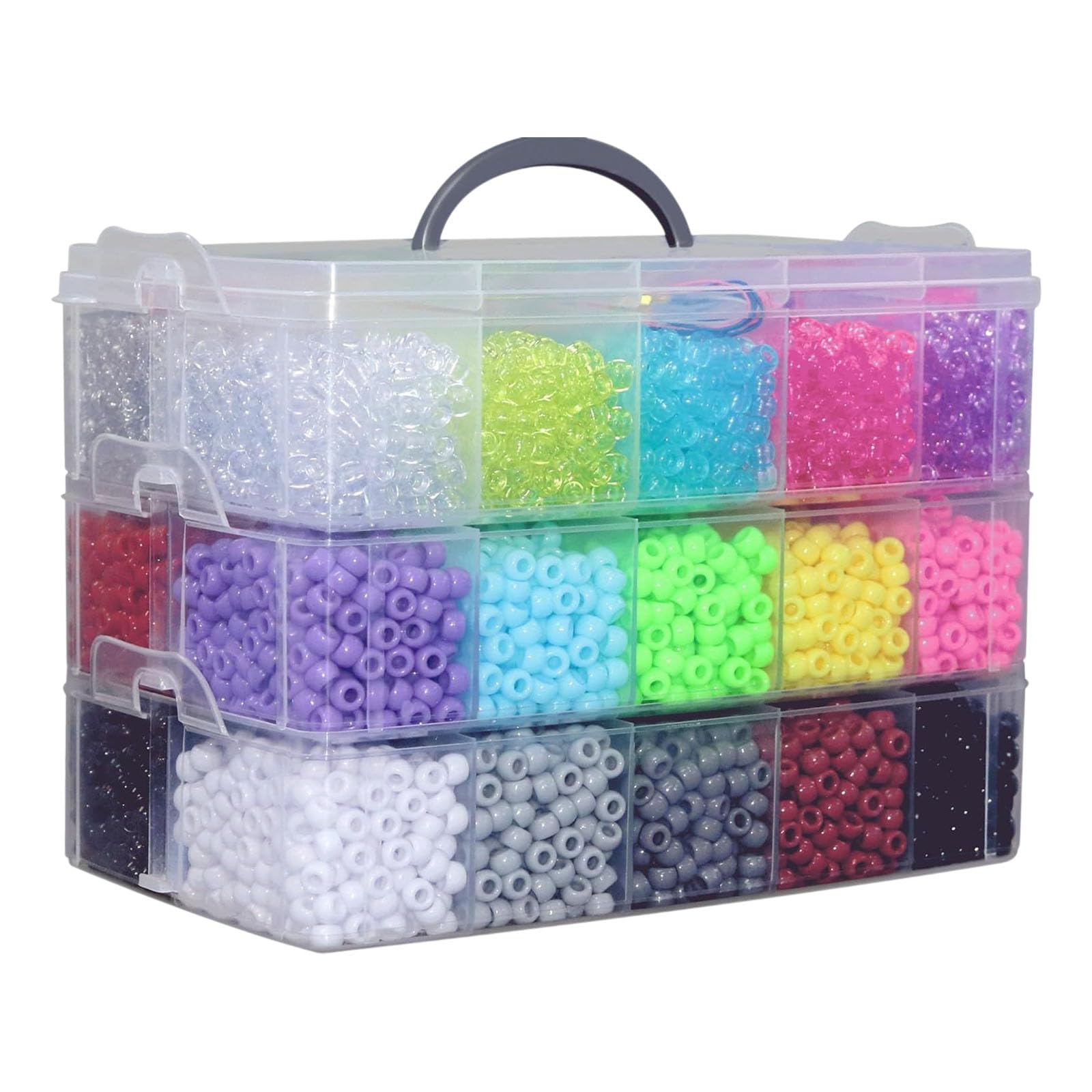 Kit de Perles à Grands Trous avec 30 Couleurs