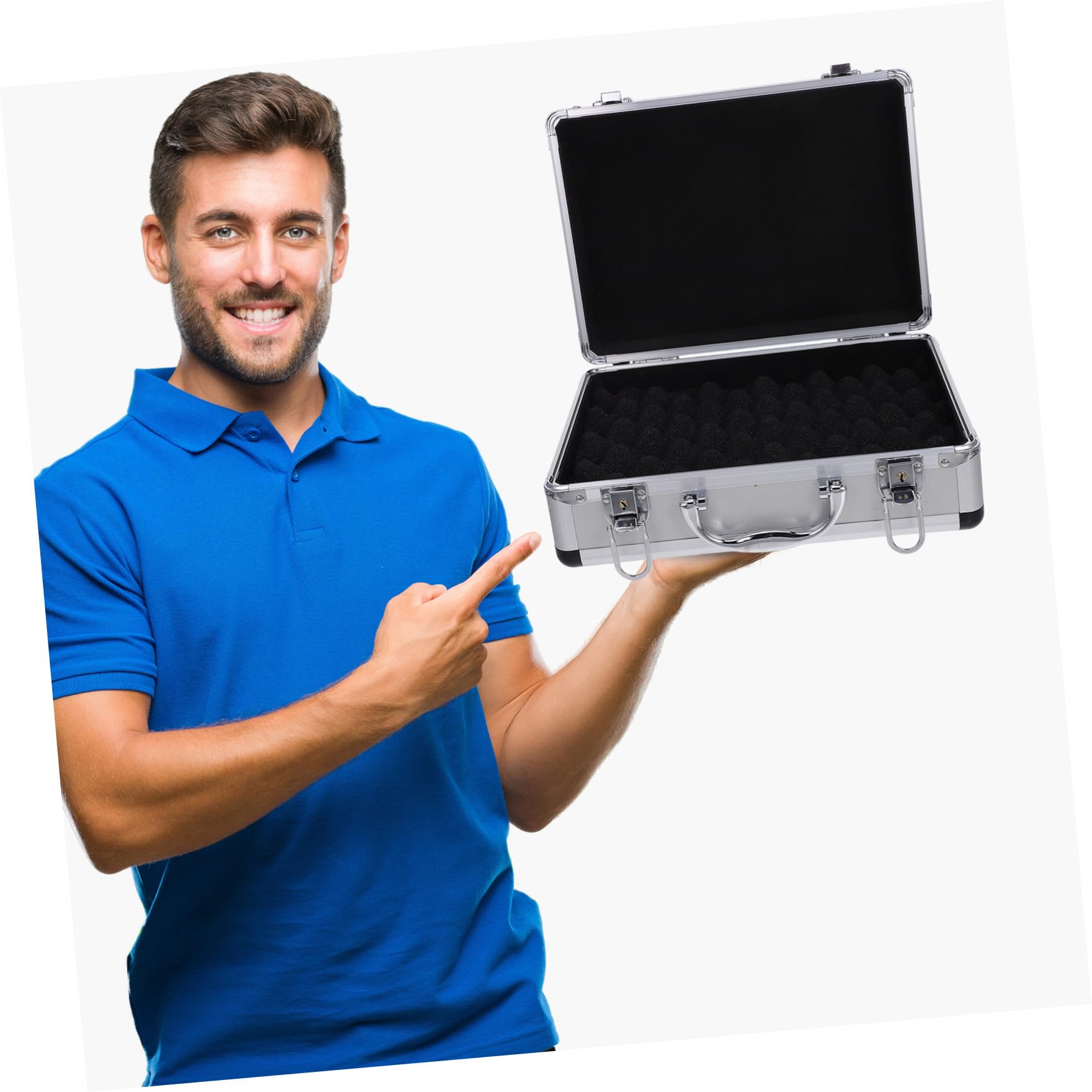Holibanna Organizer Na Narzędzia Z Pianki Aluminiowej Do Torby Narzędziowej Organizer Do Garażu Wyściełana Walizka Na Narzędzia Z Pianki Małe Pojemniki Przechowywania Z Pokrywkami