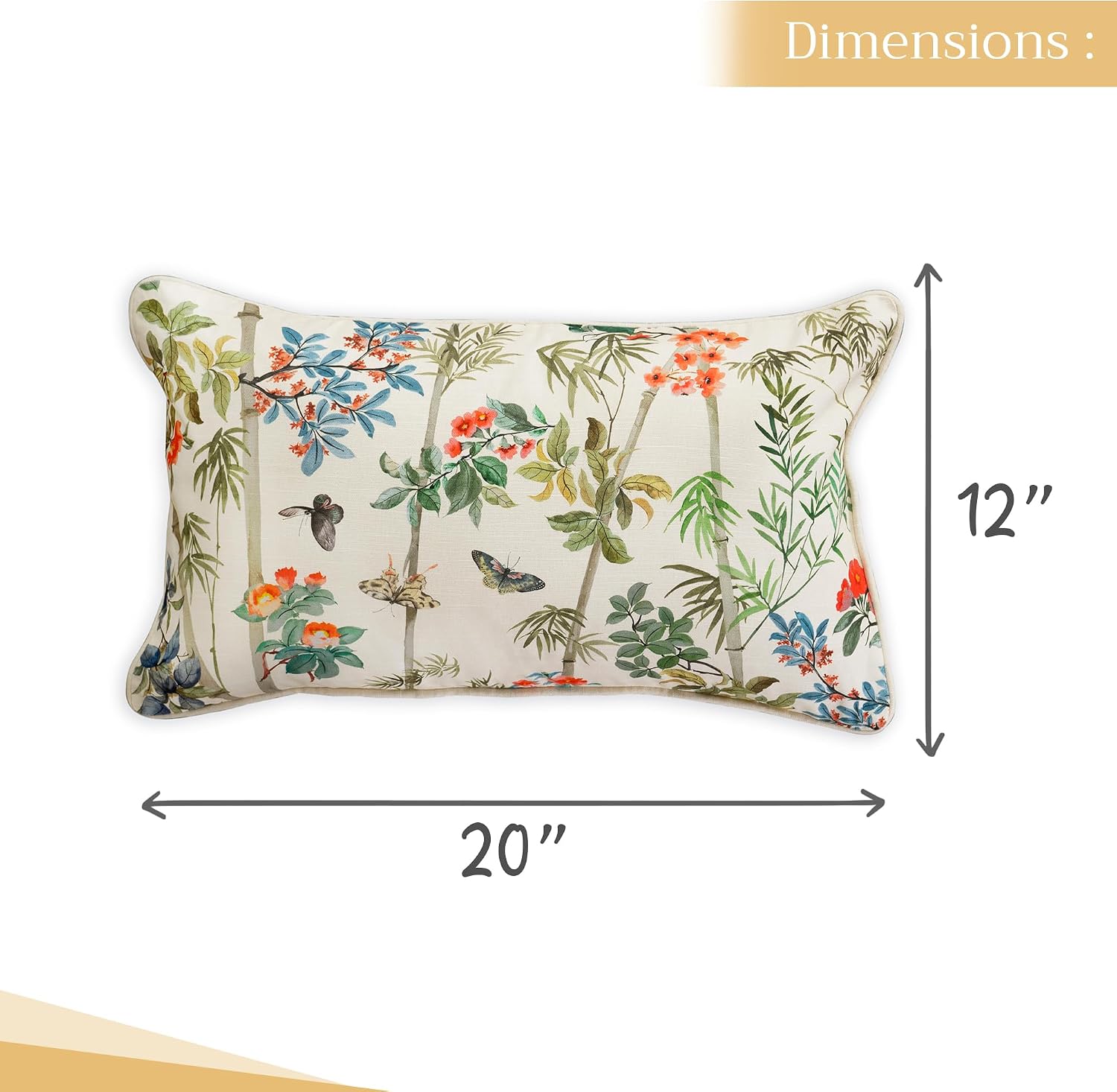 Maison d' Hermine Throw Pillow Covers 100% Cotton (12" x 20" - Pack of 1) image 5