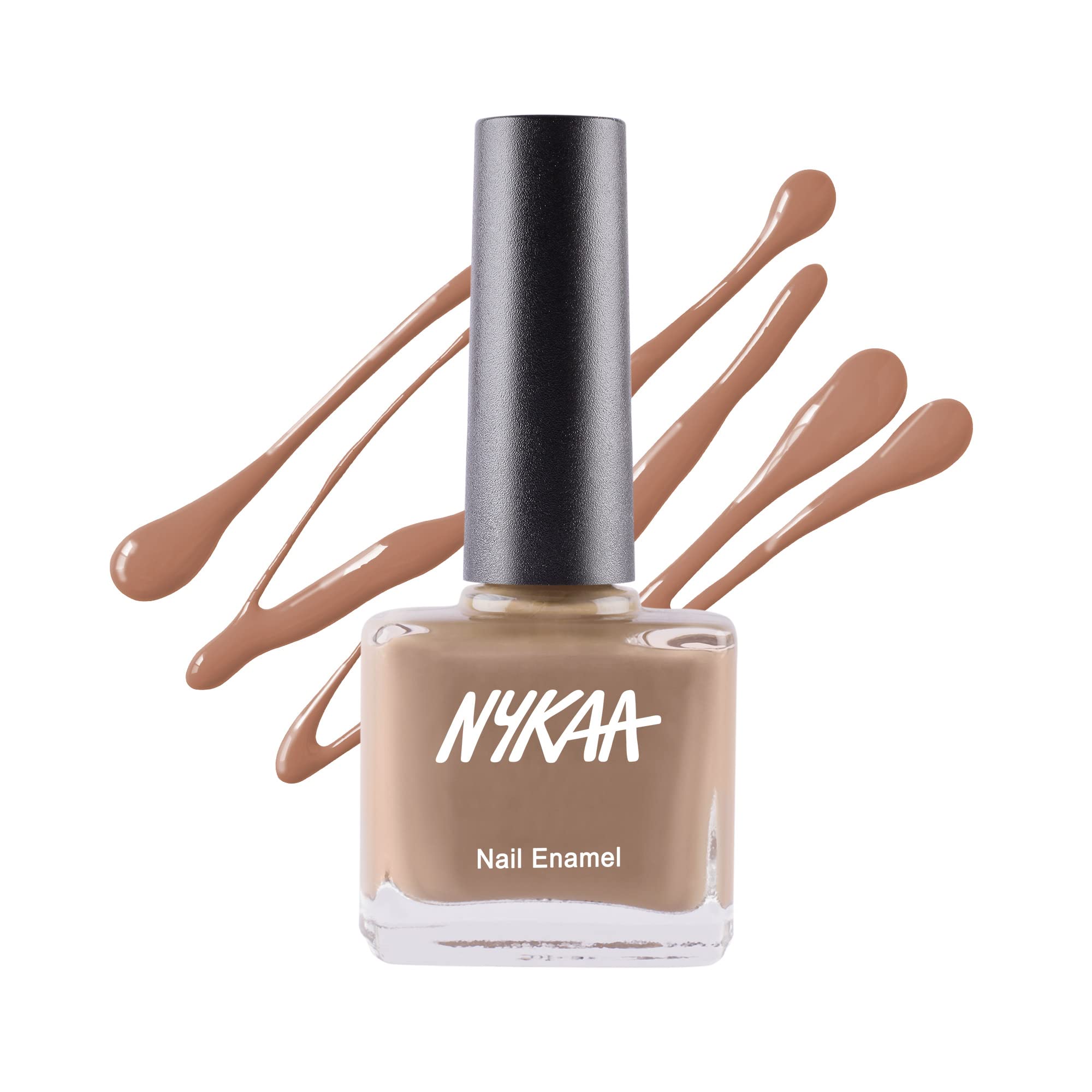 Nykaa Nail Enamel Polish - (Cappuccino 170) - Brown shade - nail polish with long lasting colour, rich pigment, one stroke application(9ml)