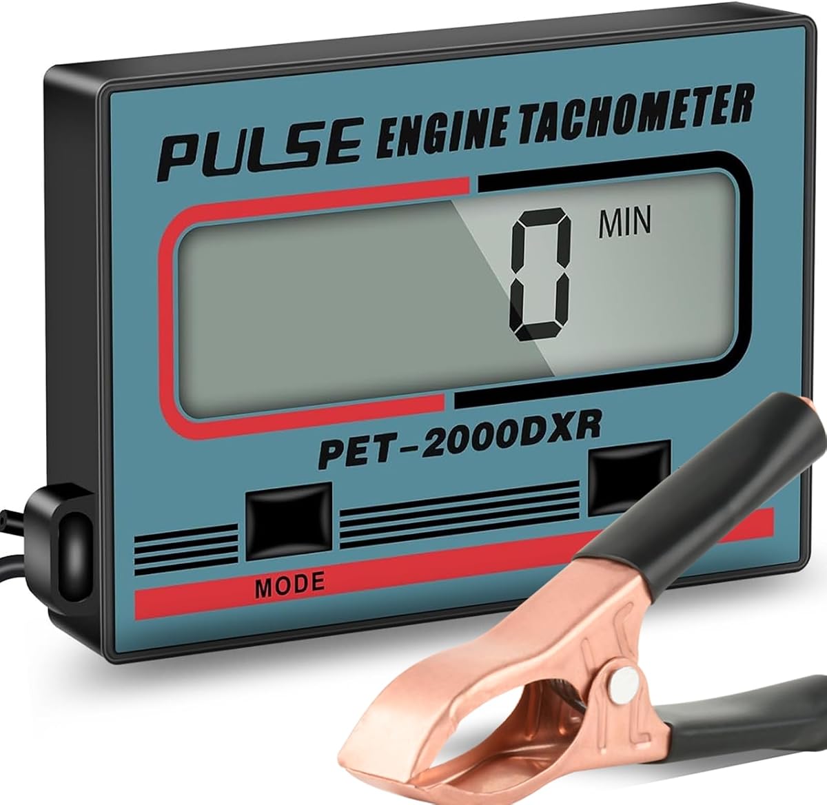 Small Engine Tachometer Digital Chainsaw RPM Gauge Tiny Tach Hour Meter