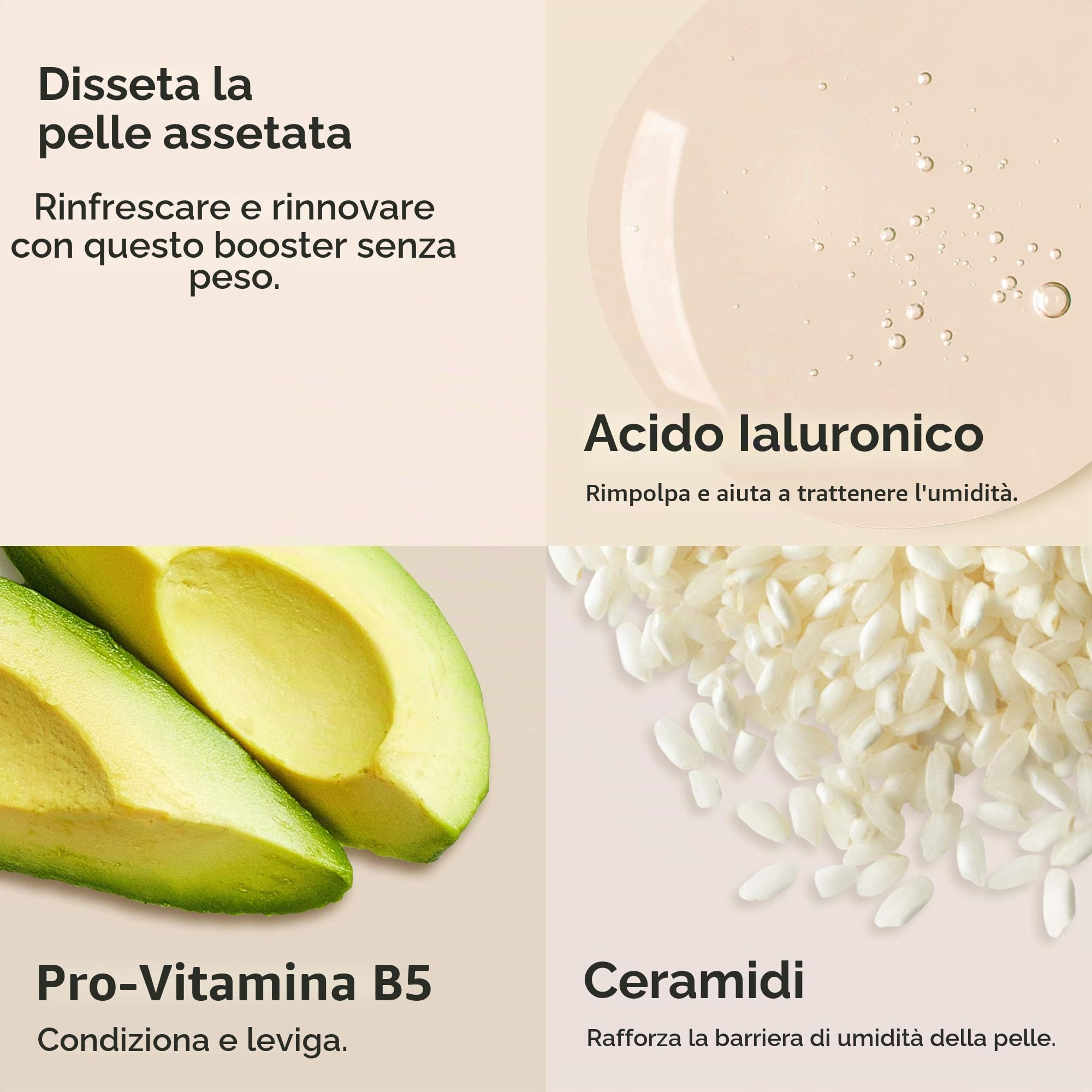 Paula's Choice BOOSTER Acido Ialuronico - Siero di Gel Idrata il Viso e il Contorno Occhi - Antirughe e Idrata con Ceramidi & Pantenolo - Tutti i Tipi di Pelle - 15 ml