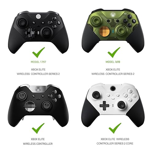 Vista 2 de Elite Series 2 Paddles - Accessories for Xbox Elite Controller Series 2 Core, Stainless Steel Replacement Part for Xbox One Elite Controller(red)