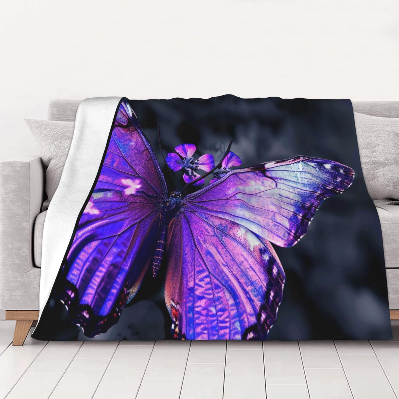 Couverture papillon pour extérieur et bureau plaid chaud pour des soirées cocooning