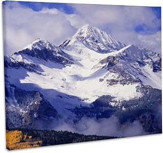 3dRose Wilson Peak, San Juan Mountains, Uncompahgre NF, Colorado Museum Grade Canvas Wrap 10x8