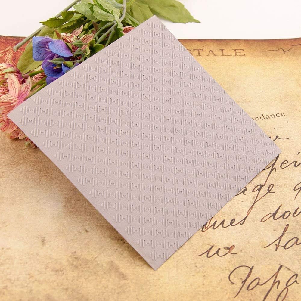 Small Square Background Print DIY Plastic Embossing Folders for DIY Scrapbooking Paper Craft/Card Making Decoration Supplies