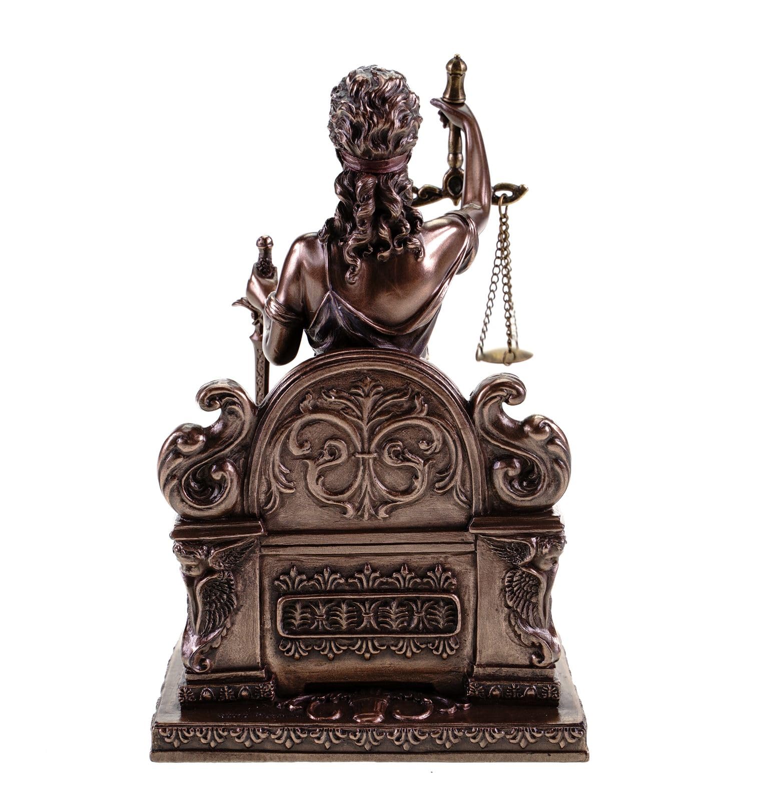 Parastone Justitia - Figura decorativa (bronce, 17,5 cm), diseño de diosa de la justicia