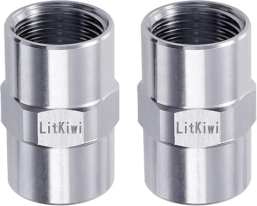 Miniatura 4 de 6 piezas de acoplamiento de acero inoxidable 304 de accesorios de tubería fundida, rosca NPT hembra de 12 pulgada x 12 pulgada NPT hembra, adaptador