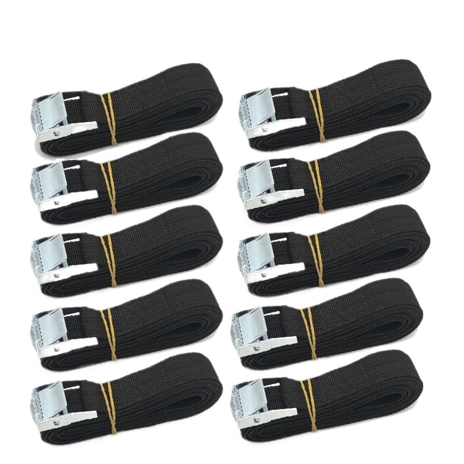cinchas de Amarre 5/10 Piezas 6M Hebilla cinturón de Amarre Correas Carga for Coche Motocicleta Bicicleta con Cuerda Remolque Metal Fuerte trinquete Lugga(10pcs)