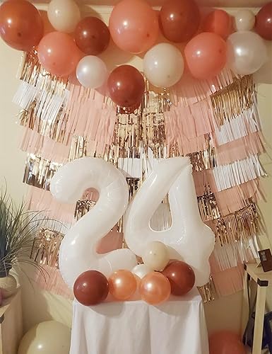 Vista 517 de Globos de números 0 de 40 pulgadas, globos negros de números para números 10, 20, 30, 40, 50, 60, 70, 80, 90, 100, globos de números 10, 20, 30, 40