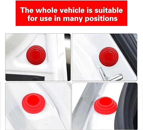 Miniatura 6 de Slykew Paquete de 20 juntas antigolpes para puerta de automóvil, calcomanías de protección anticolisión para el lado de la puerta, cojines