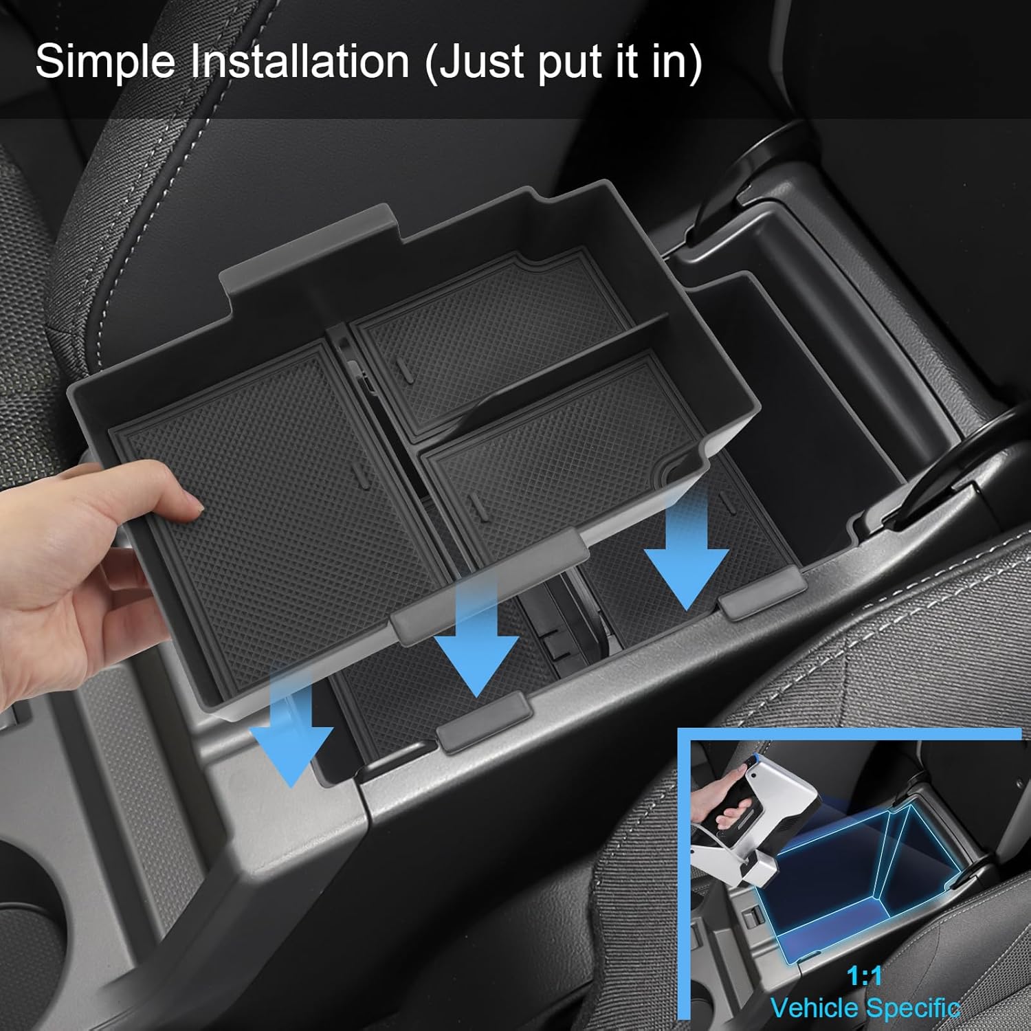 Double-Layer 2024 2025 2026 Crosstrek Center Console Organizer for Crosstrek (Premium/Sport/Limited/Wilderness),Durable ABS Plastic 2025 Crosstrek&Impreza Tray 2026 Crosstrek Hybrid Accessories
