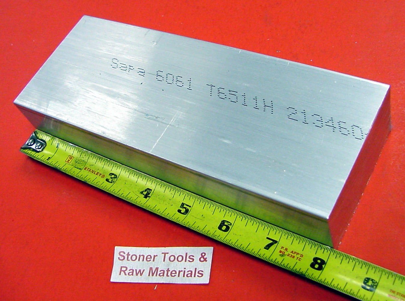 1" X 3-1/2" Aluminum 6061 Flat BAR 8" Long T6511 Solid Plate Mill Stock 1.00"