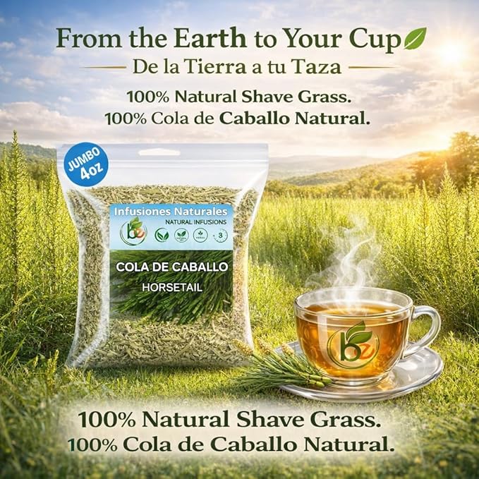 Té de Cola de Caballo en Hebras 4 oz Natural Vegano Sin Gluten miniatura 2