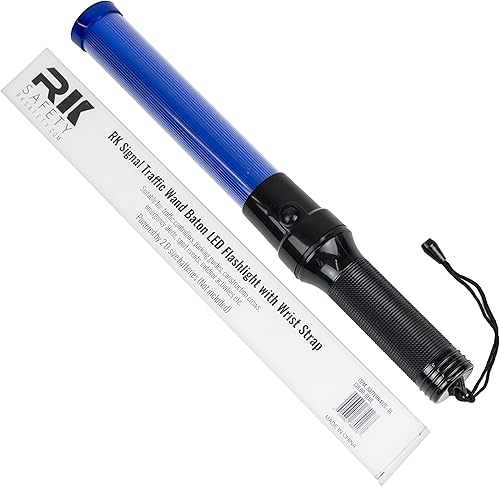 Miniatura 3 de RK - Linterna LED de 16 pulgadas con correa de muñeca, acabado azul