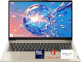 Lenovo Laptop para negocios y estudiantes | Intel Core | Pantalla antirreflejo 15.6 | 1 año Office 365 | 12 GB RAM | 512 GB SSD + 128 GB eMMC | 1TB de almacenamiento en la nube | Batería 11HR | Lector