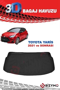 bizymo Toyota Yaris Hb 2021 ve Sonrası 3D Bagaj Havuzu