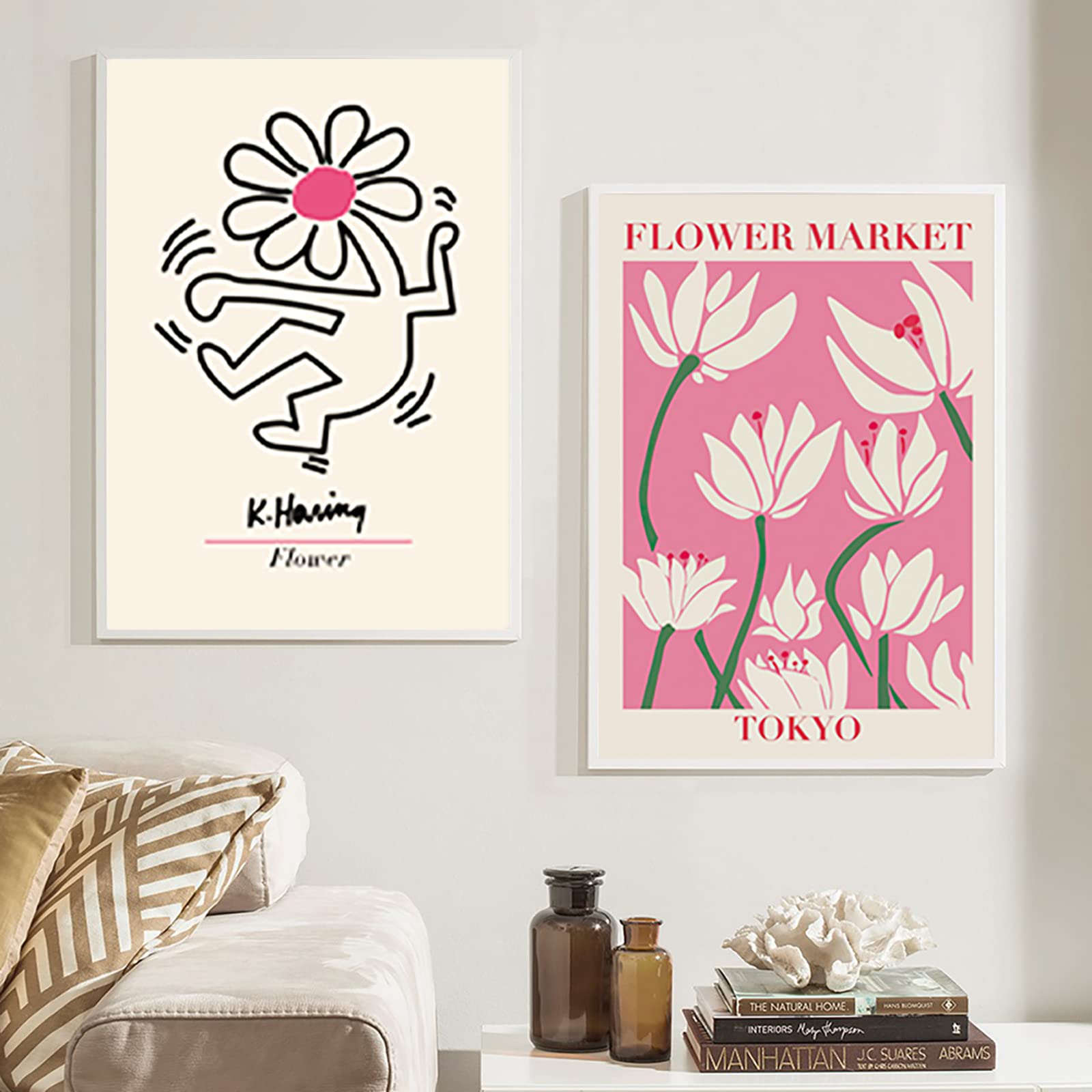 Henri Matisse Blumenmarkt Poster – Leinwanddruck, Rosa Blumenmuster, Wandkunst Für Zuhause