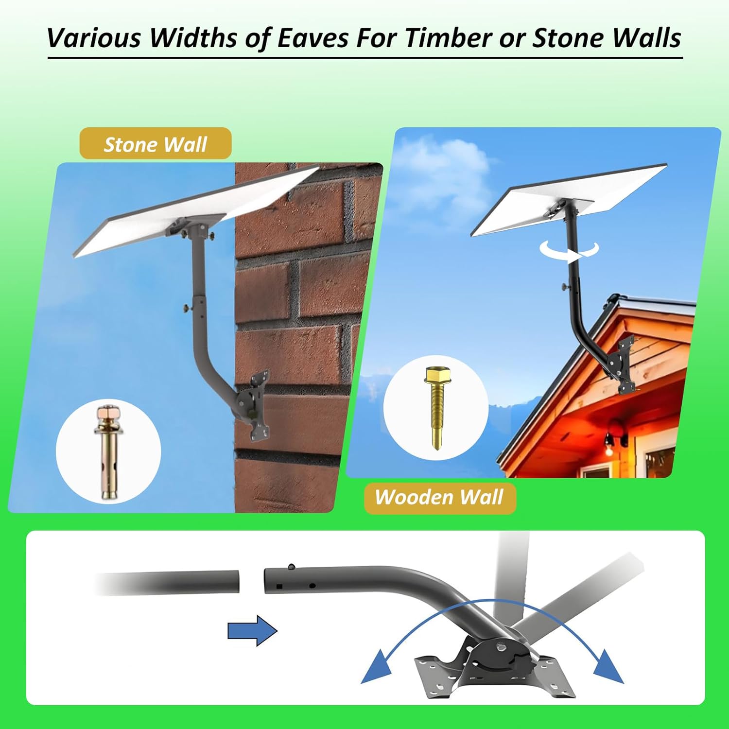 Starlink Gen 3 Mount Kit, Adjustable Starlink Gen 3 Mount with Starlink Gen 3 Pipe Adapter for V3 Starlink Standard Dish