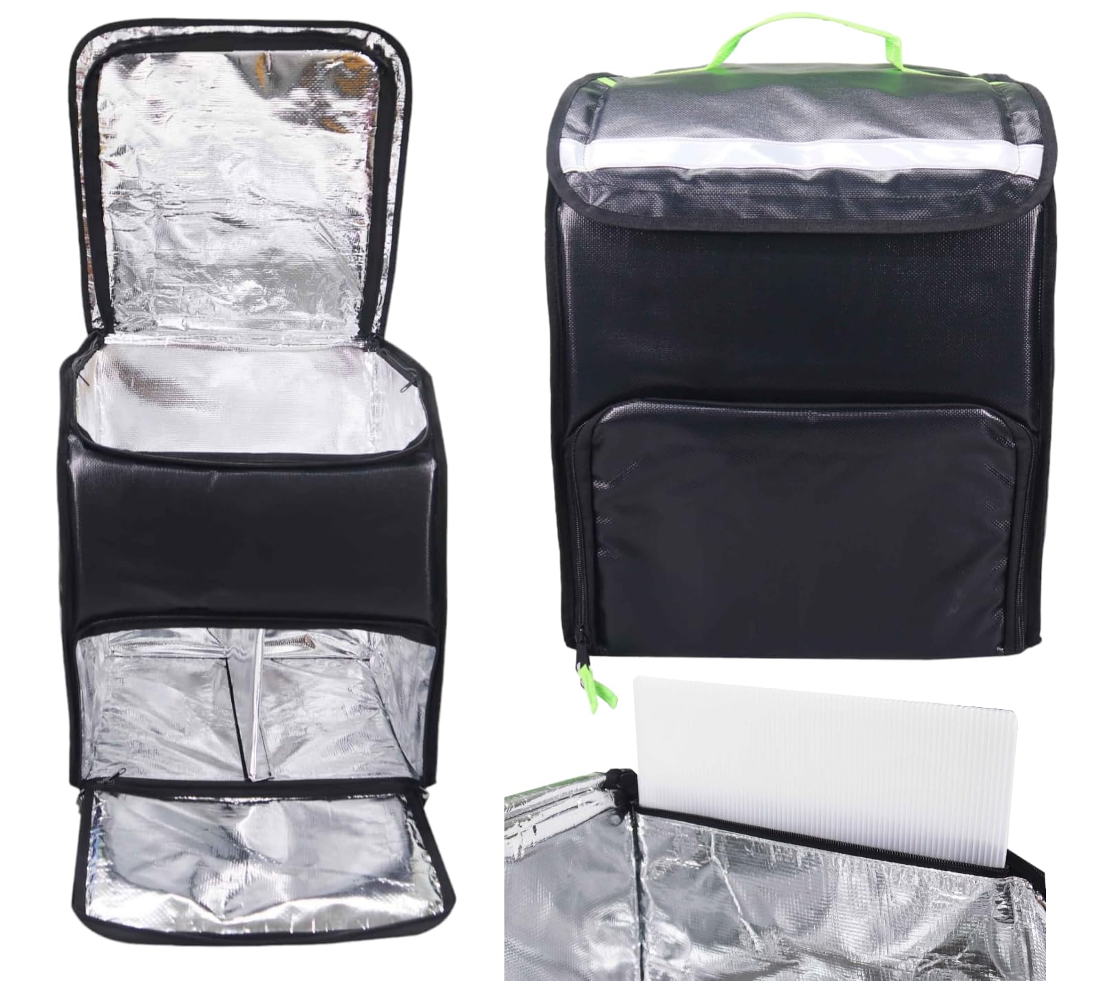 Sac de Livraison de Nourriture Sacs pour Nourriture Chaude et Pizza Chaude pour Livraison, Sac à Dos pour vélo, Moto Taille 38 * 38 * 50CM 100% étanche Le Sacs pour Uber Eats