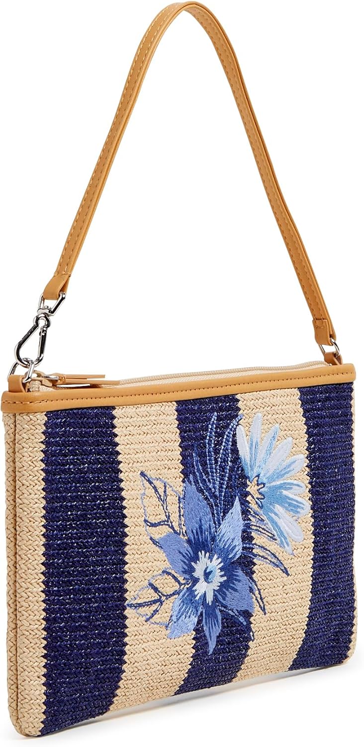 Women's Straw Convertible Wristlet with RFID Protection - Image 3